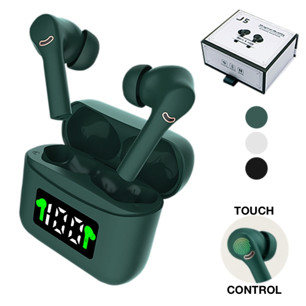 J5 wireless earphone Bluetooth green